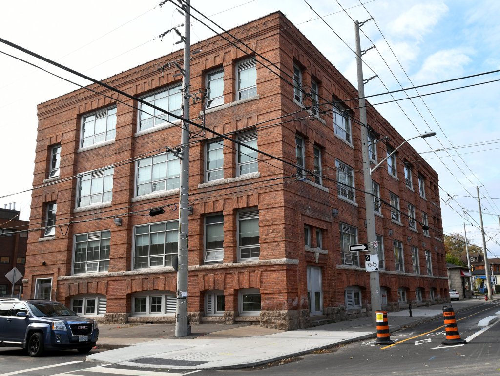 The former Thornton and Douglas Ltd. warehouse at Cannon St. E. and Mary St. in Hamilton, now Good Shepherd supportive housing