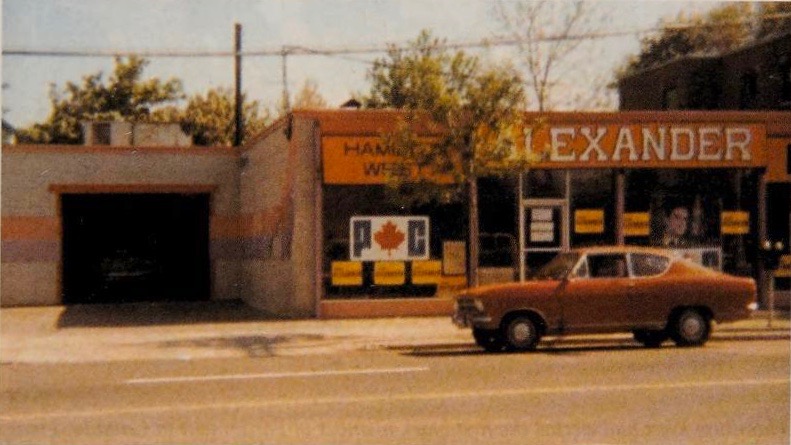 "This was my Hamilton West campaign headquarters in 1968."